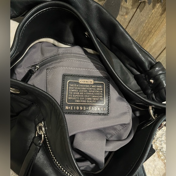 Authentic COACH Parker Hippie Black Leather Bag 13411 EUC! 💎 - Picture 9 of 11